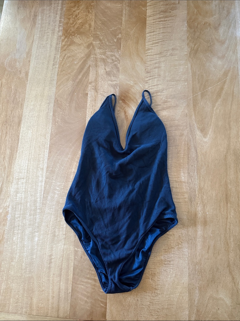 Abercrombie & Fitch Navy Blue One-Piece Swimsuit